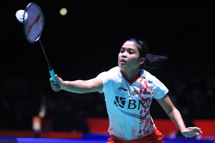 Aksi tunggal putri Indonesia, Gregoria Mariska Tunjung pada babak kedua Japan Open 2022, Kamis (1/9/2022)