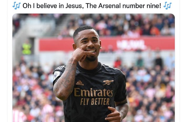 Penyerang Arsenal, Gabriel Jesus.