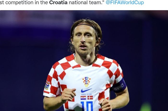 Kapten timnas Kroasia, Luka Modric.