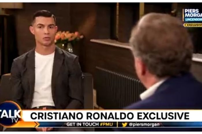 Wawancara pemain Manchester United, Cristiano Ronaldo, dengan Piers Morgan yang menyeret nama Erik ten Hag.