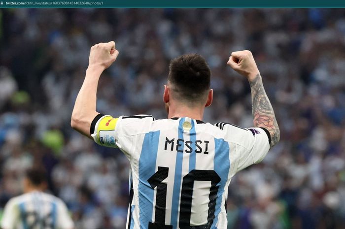 Kapten sekaligus penyerang timnas Argentina, Lionel Messi, tampil apik sepanjang Piala Dunia 2022.