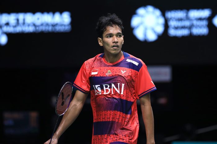 Tunggal putra Indonesia, Chico Aura Dwi Wardoyo, saat tampil di Malaysia Open 2023.