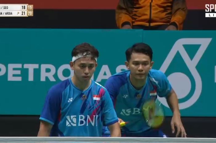 Ganda putra Indonesia, Fajar Alfian/Muhammad Rian Ardianto bertemu lawan kuat dari China Tiongkok, Liang/Wang pada partai final Malaysia Open 2023.