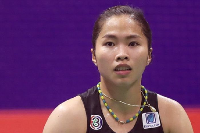  Pebulu tangkis tunggal putri Thailand, Ratchanok Intanon, berlaga pada babak perempat final Hong Ko