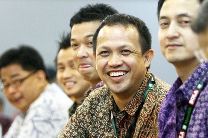 Rexy Mainaky saat menghadiri acara Diskusi Olahraga Nasional 2014 di Jakarta.
