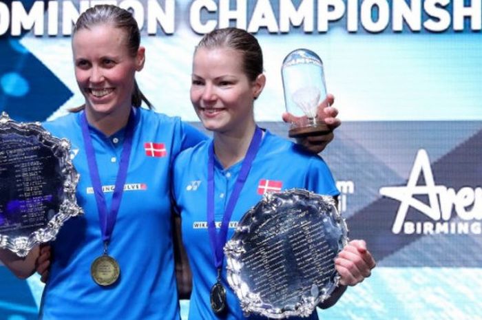 Pebulu tangkis ganda putri Denmark, Kamilla Rytter Juhl/Christinna Pedersen, sukses menyabet gelar t