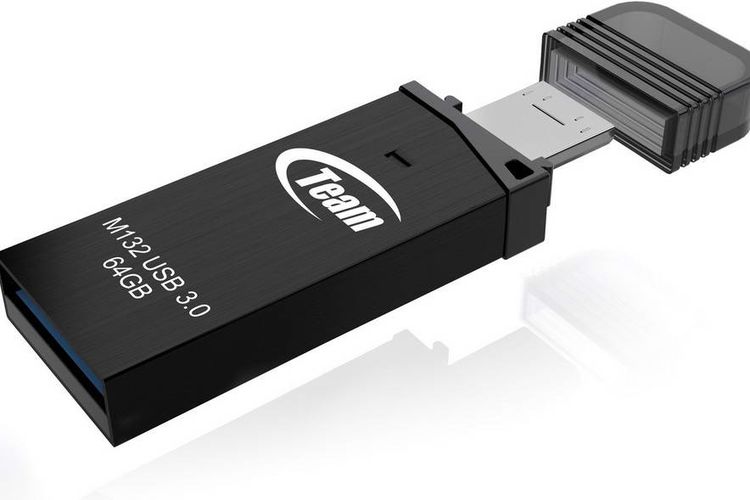 Team Group M132 64 GB: Flash Disk dengan micro-USB dan USB Standar-A