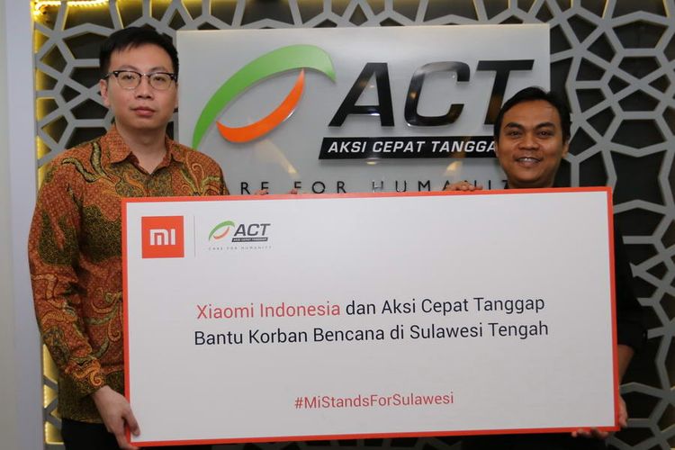 Xiaomi Indonesia bersama ACT Bantu Korban Bencana di Sulawesi Tengah