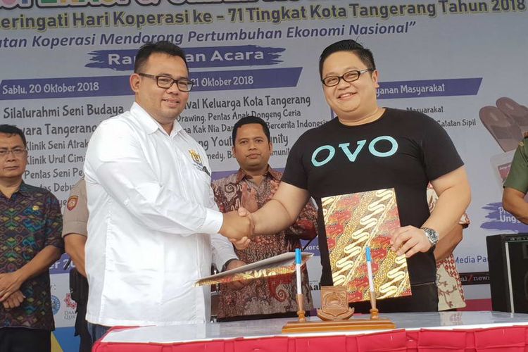OVO dan VisioNet Gandeng KADIN Tangerang Wujudkan Cashless Society