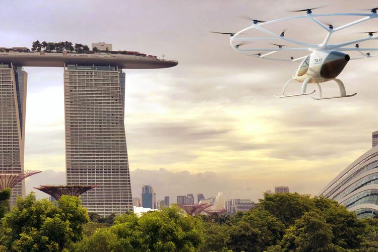 Volocopter akan Uji Coba Taksi Terbang di Singapura pada 2019