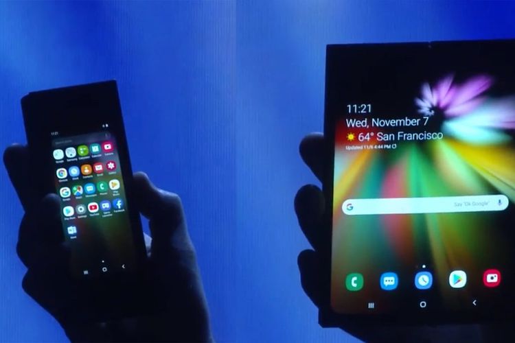 Samsung Pamerkan Ponsel Layar Lipatnya dengan Teknologi Infinity Flex