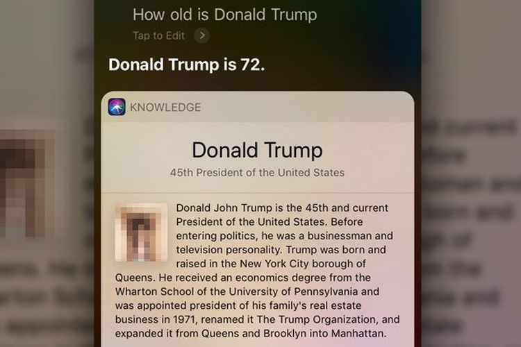 Kurang Ajar! Diminta Foto Donald Trump, Siri Tampilkan Gambar Penis