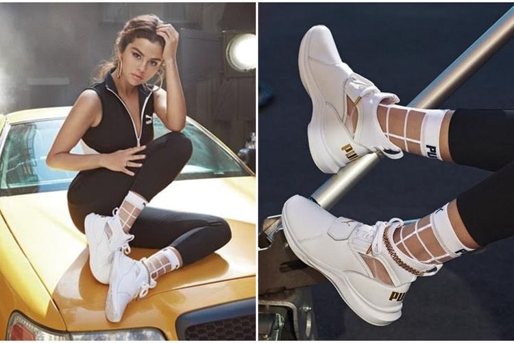 Sentuhan Tangan Kreatif Selena Gomez dalam Koleksi Sepatu dan Kaus Kaki  Terbaru Merek Puma