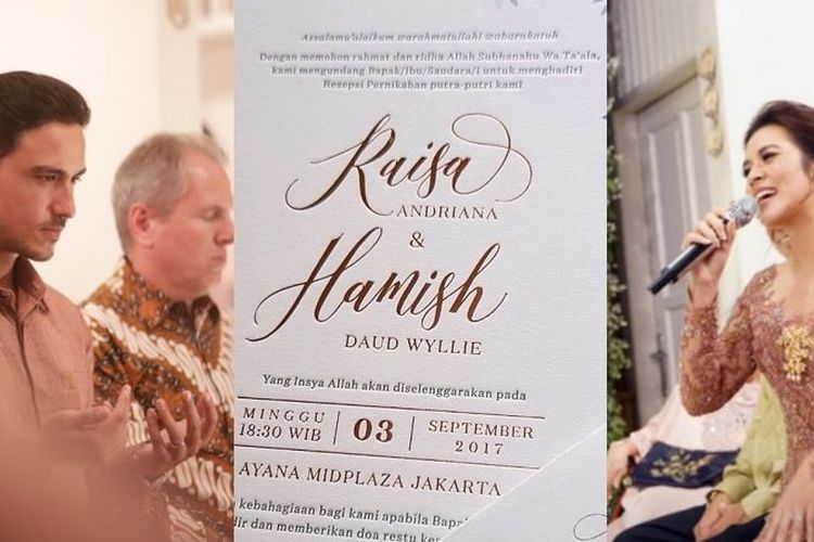 Undangan Nikah Raisa Hamish Sudah Tersebar Persiapkan