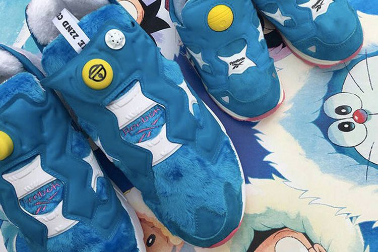 reebok pump fury doraemon