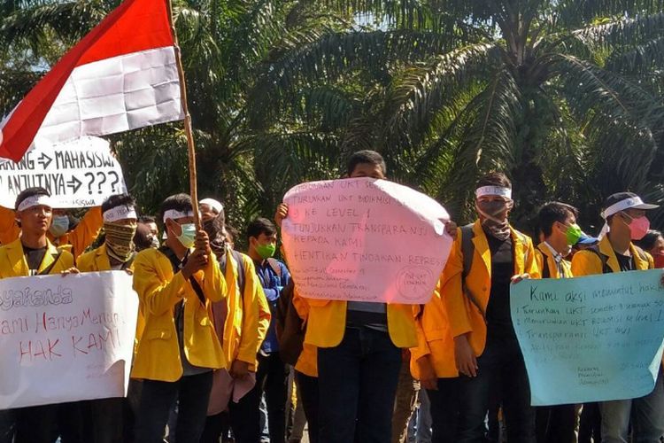 Demo Besar-besaran Mahasiswa Unsri pada Kamis (03/08) 