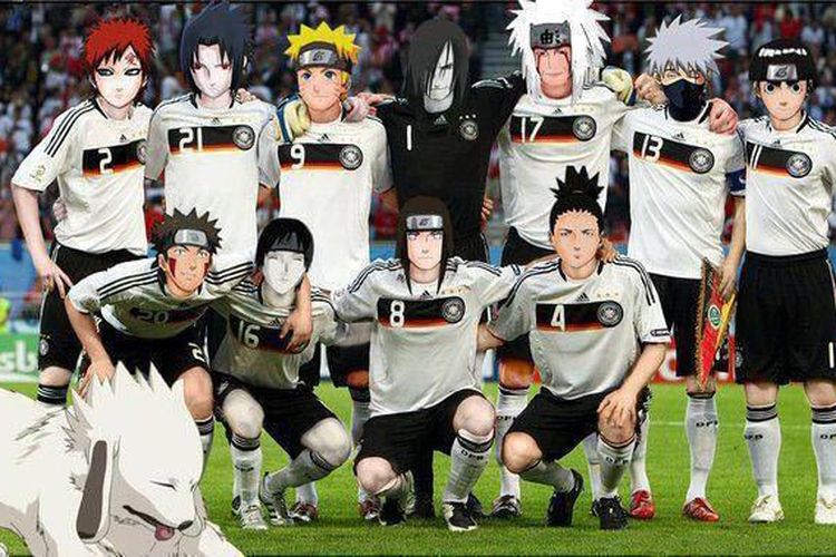 Ilustrasi Klub Bola Naruto