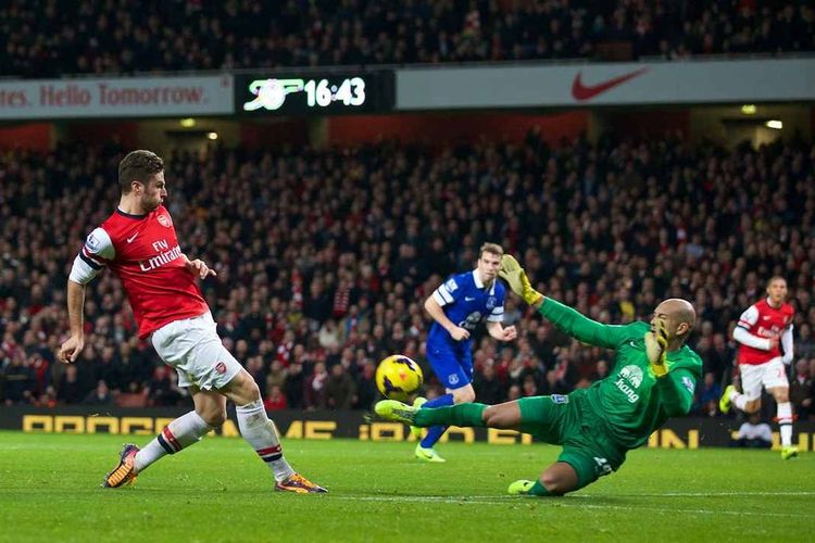 Tendang Everton The Gunners ke Semifinal Piala FA