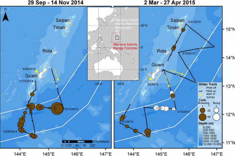 Lokasi ditemukannya suara-suara aneh Mariana Trench