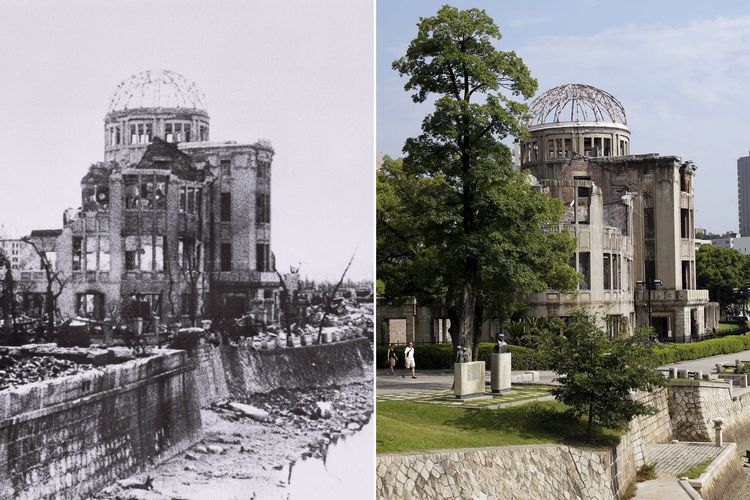 Seram Seperti Inilah Pemandangan Kota Hiroshima Dan Nagasaki Sesaat Setelah Bom Atom Dijatuhkan Dan Saat Ini Semua Halaman Intisari