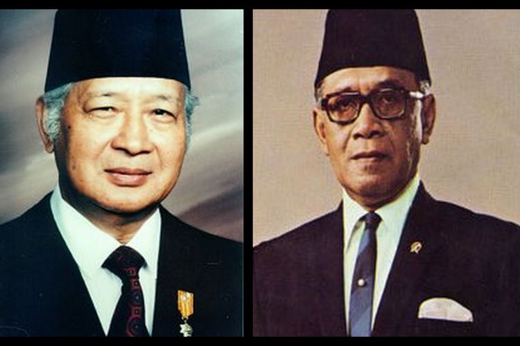 Presiden Soeharto dan Wapres Sultan HB IX 