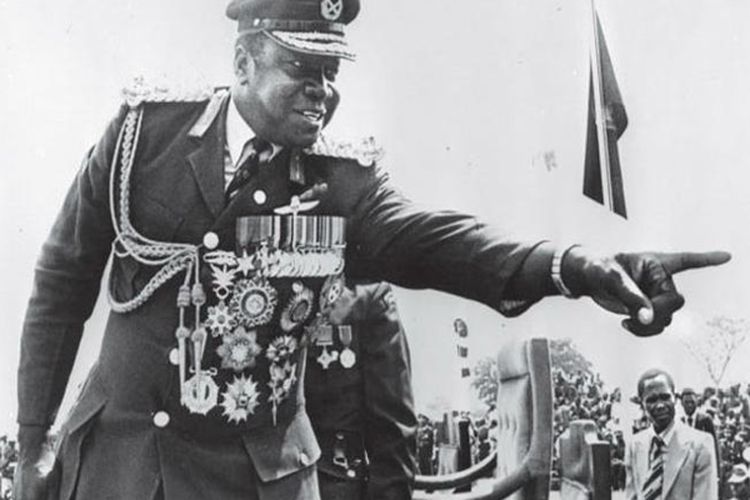 Idi Amin ketika menjadi pemimpin tertinggi Uganda.