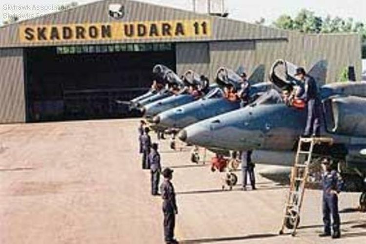 Deretan jet tempur A-4 TNI AU