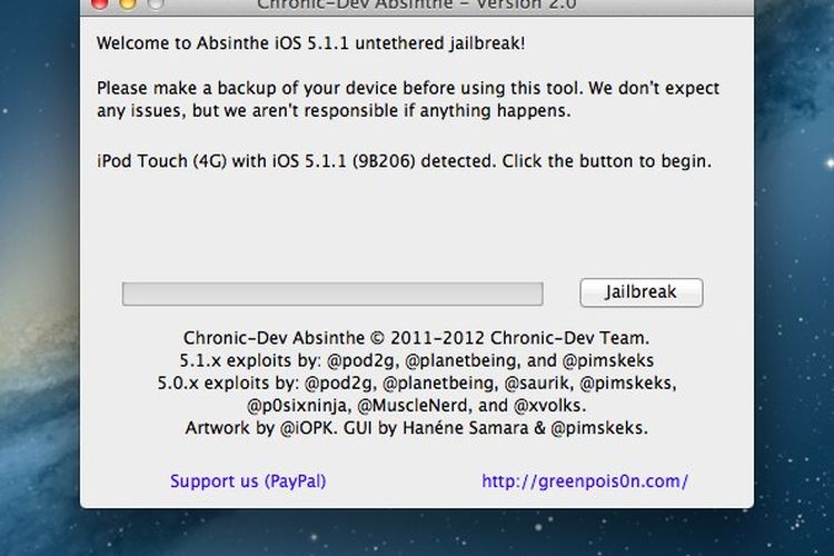 Tutorial Untethered Jailbreak iOS 5.1.1 Dengan Absinthe 2.0