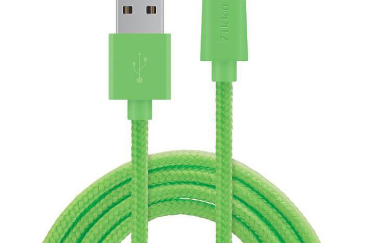 Zikko Lightning Cable Kabel Data Kuat, Anti Kusut & Beragam Warna
