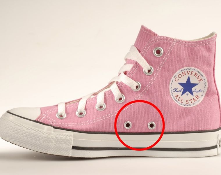 ootd sepatu converse pink