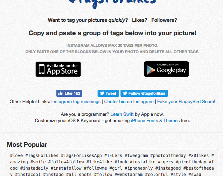 10 Web Daftar Hashtag Yang Bisa Bikin Foto Di Instagram Banjir