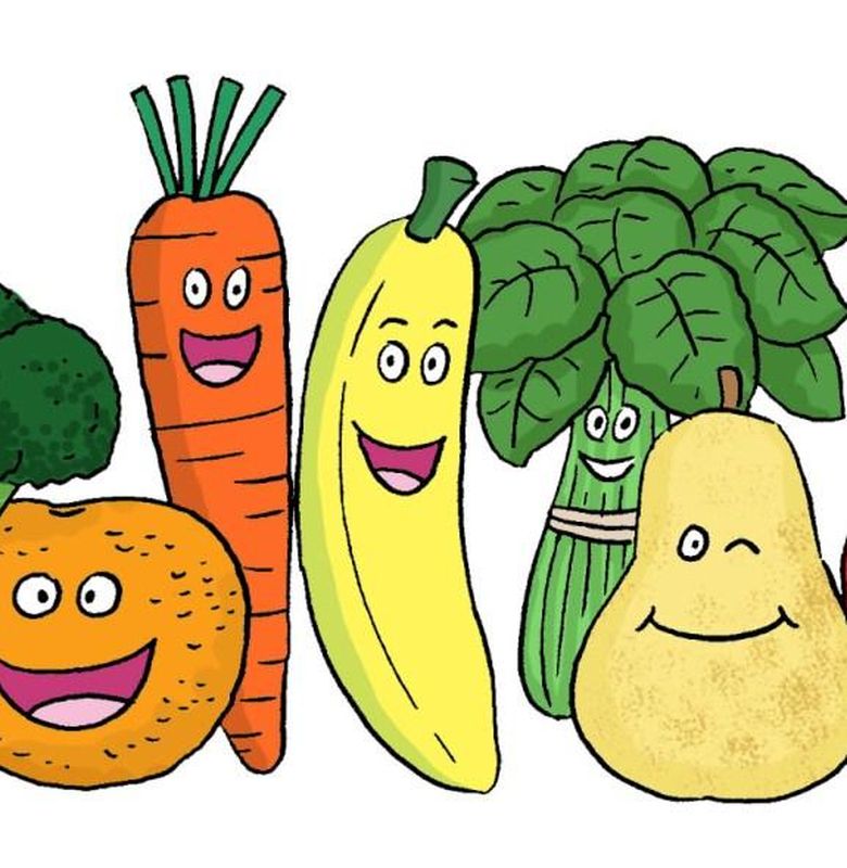 Gambar Kartun Makanan - Gambar Kartun Makanan Sehat - Gambar kartun