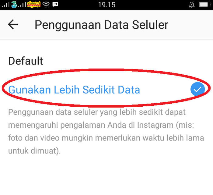 Tips irit kuota data di instagram