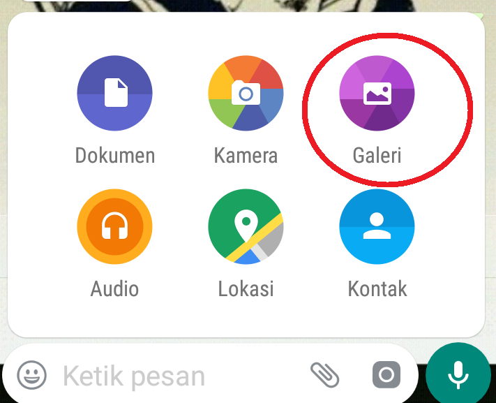 Pilih video dari Galeri