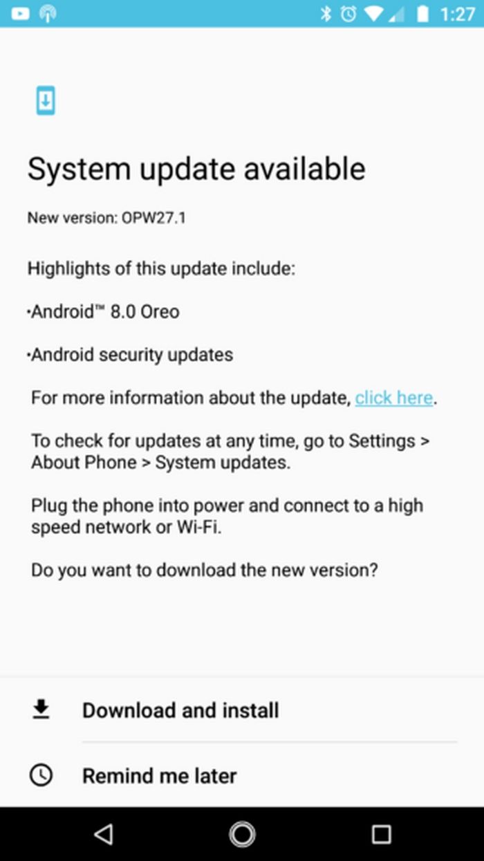 Android Oreo untuk Moto X4