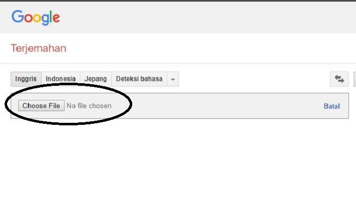 Cara mentranslate dokumen di google translate