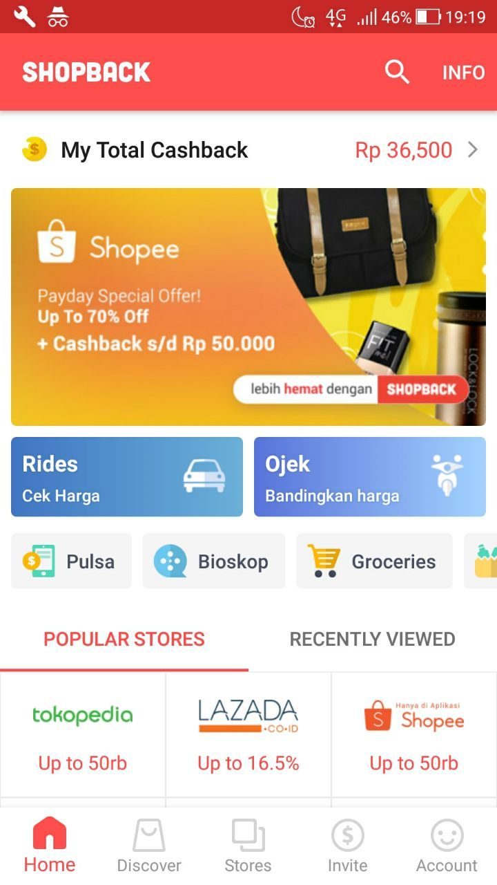 ShopBack memiliki banyak mitra toko online ternama di Indonesia