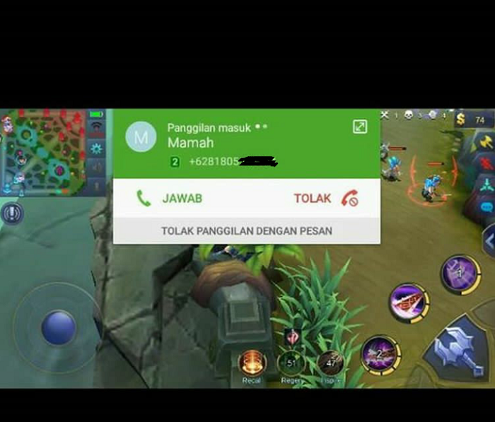 Cara Cerdas Tolak Panggilan Whatsapp Pas Lagi Main Mobile