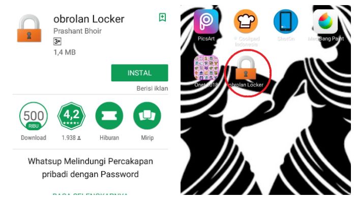 Buka aplikas obrolan Locker