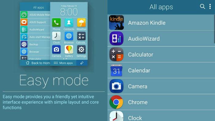 Easy Mode Asus Zenfone 3 Ultra