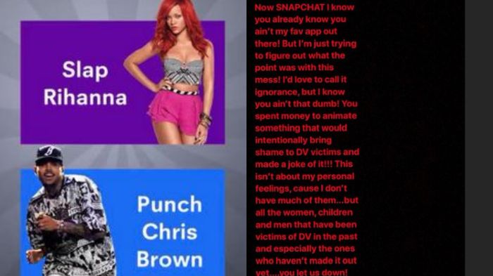 Pesan Rihanna untuk Snapchat