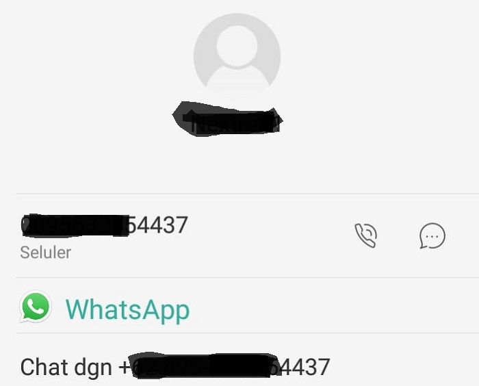 Cek nomor WhatsApp
