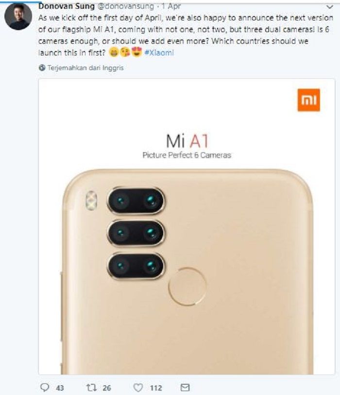 Xiaomi Mi A1 6 Kamera