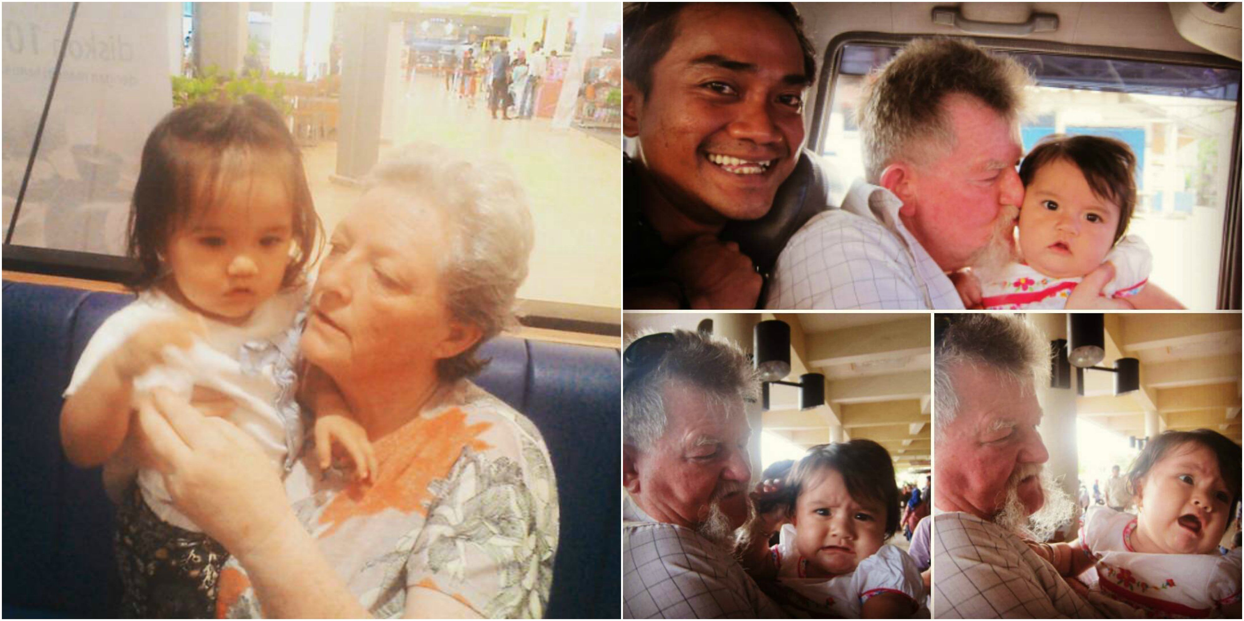 orangtua Jennifer saat mengunjungi cucunya di Padang, Indonesia