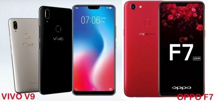 Vivo V9 dan OPPO F7