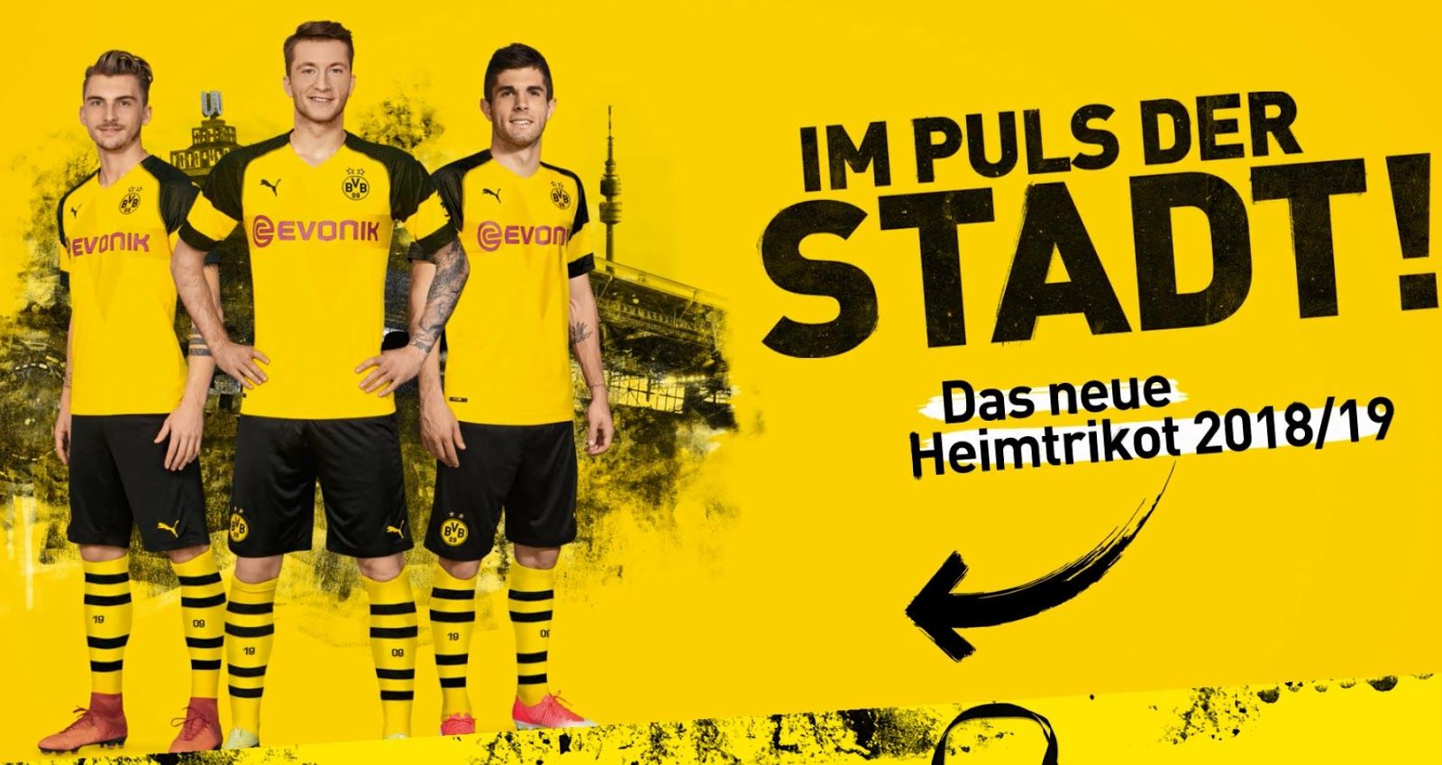 Jersey resmi Borussia Dortmund musim depan.