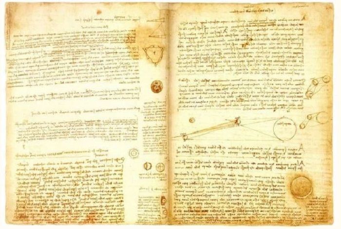 Halaman dari Codex Leicester.