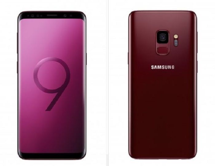 Samsung Galaxy S9 burgundy red