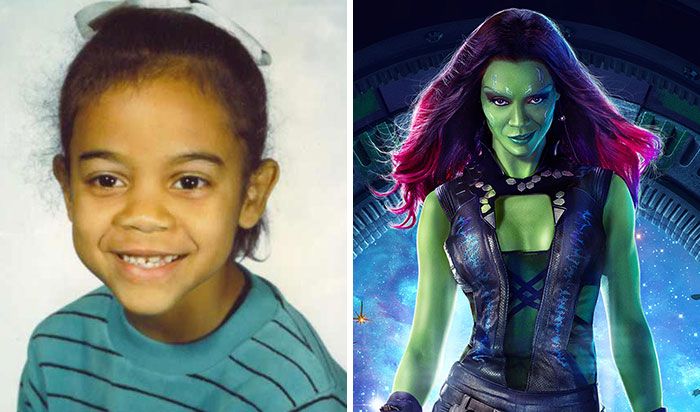 Gamora alias Zoe Saldana