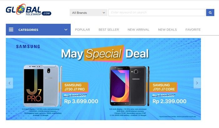 Belanja Online di Globalteleshop